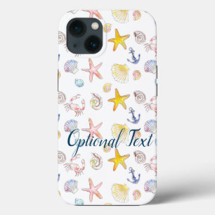 Marine Life & Anchors  iPhone 13 Case