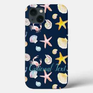 Marine Life & Anchors (Dark) Case-Mate iPhone Case