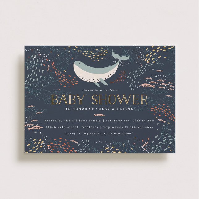 Marine Life Baby Shower Invitation (Creator Uploaded)