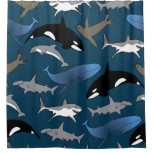 Marine Life Bliss Shower Curtain