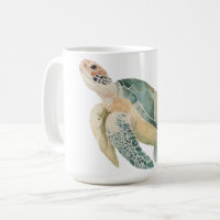 Marine Life Lover Sea Turtle Watercolor Art