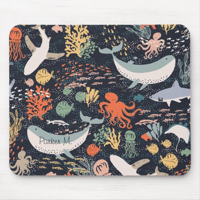 Marine Life Mouse Pad (Front)
