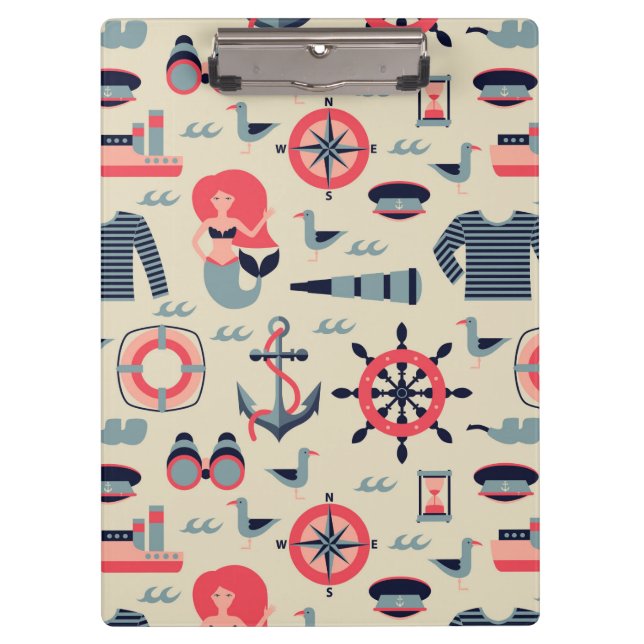 Marine Life Pattern Clipboard (Front)