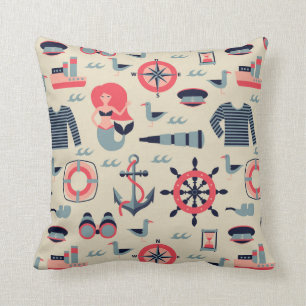 Marine Life Pattern Cushion