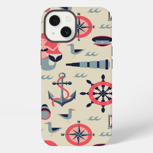 Marine Life Pattern iPhone Case (Back)
