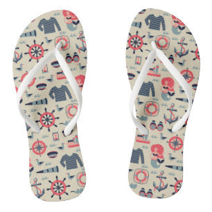 Marine Life Pattern Thongs