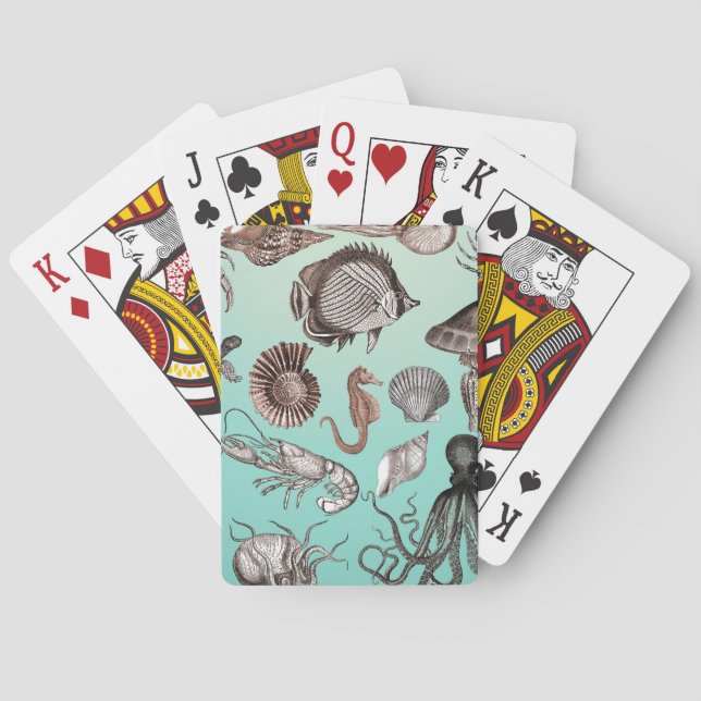 Marine Life Playing Cards (Back)