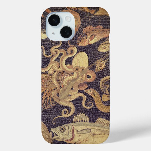 Marine life, Pompeii mosaic Case-Mate iPhone Case (Back)
