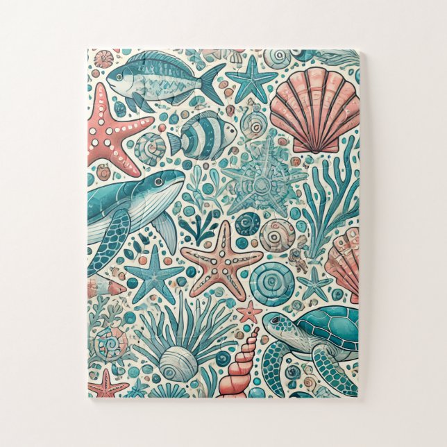 Marine Life Puzzle (Vertical)