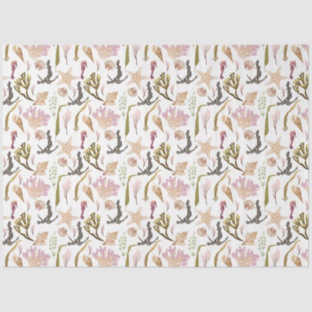 Marine Life Series Design 2 Tissue Paper (Front)