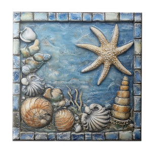 Marine Life Tile Pattern