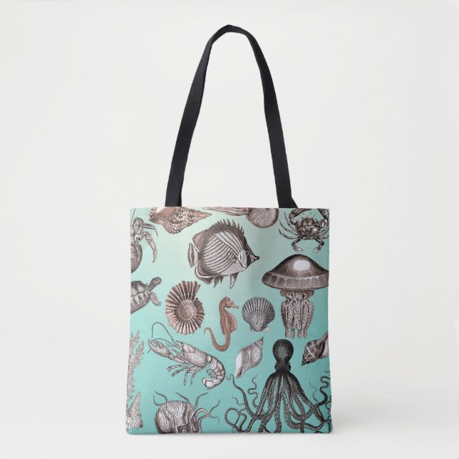 Marine Life Tote Bag (Front)