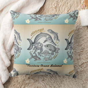 "Marine Life Uncovered" Cushion