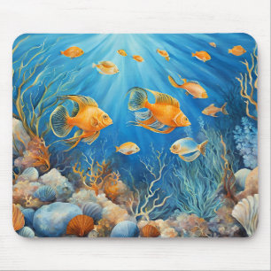 Marine Life with Exotic Fish Mouse Pad
