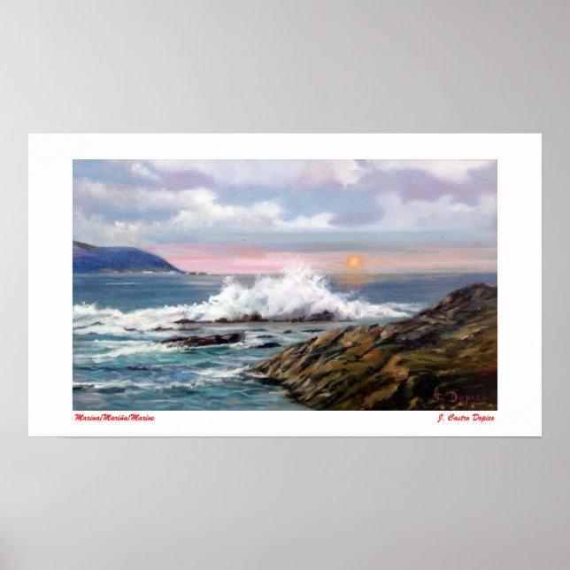 Marine/Mariña/Marine Poster (Front)