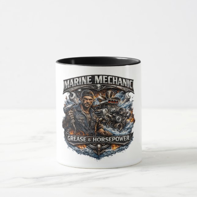 Marine Mechanic Coffee Mug (Center)