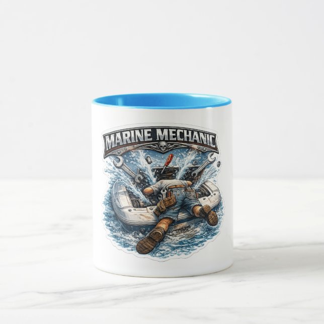 Marine Mechanics Coffee Mug (Center)
