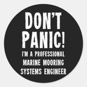 Marine Mooring Systems Engineer  Classic Round Sticker