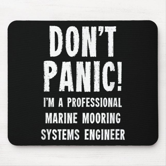 Marine Mooring Systems Engineer  Mouse Pad (Front)