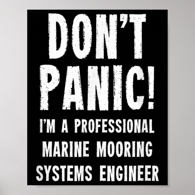 Marine Mooring Systems Engineer  Poster (Front)