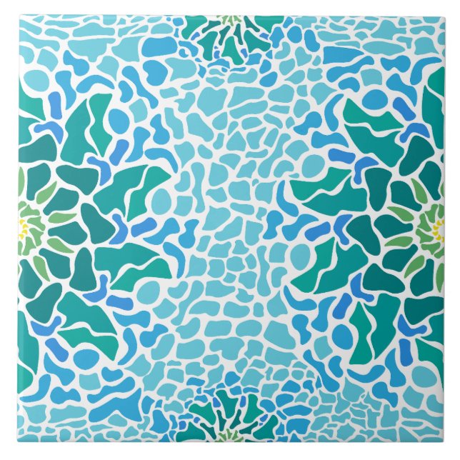 Marine Mosaic Ceramic Tile (Front)