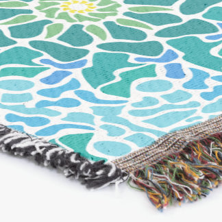 Marine Mosaic Throw Blanket