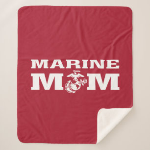 Marine Mum Sherpa Blanket