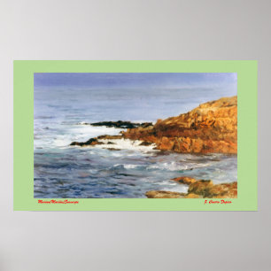 Marine navy//Seascape Poster