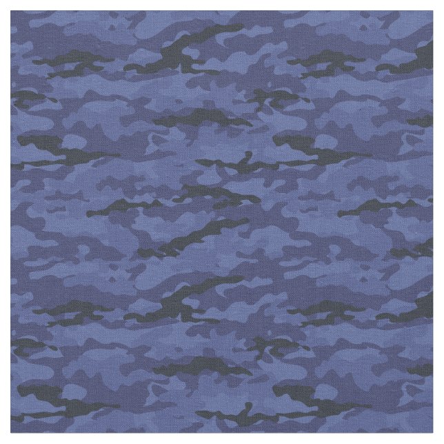 Marine Night Camo Pattern for  DIY Masks Fabric (Close Up)