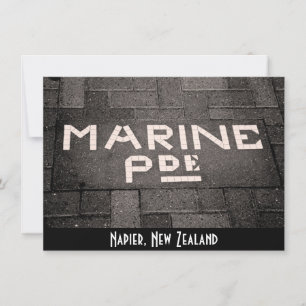 Marine Parade, Napier, New Zealand card