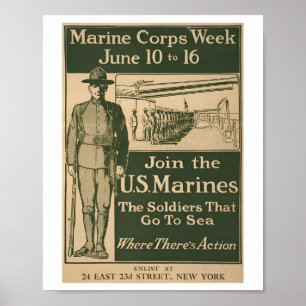 Marine Recruiting classic Poster