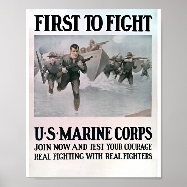 Marine Recruiting Soldiers of Sea Poster (Front)