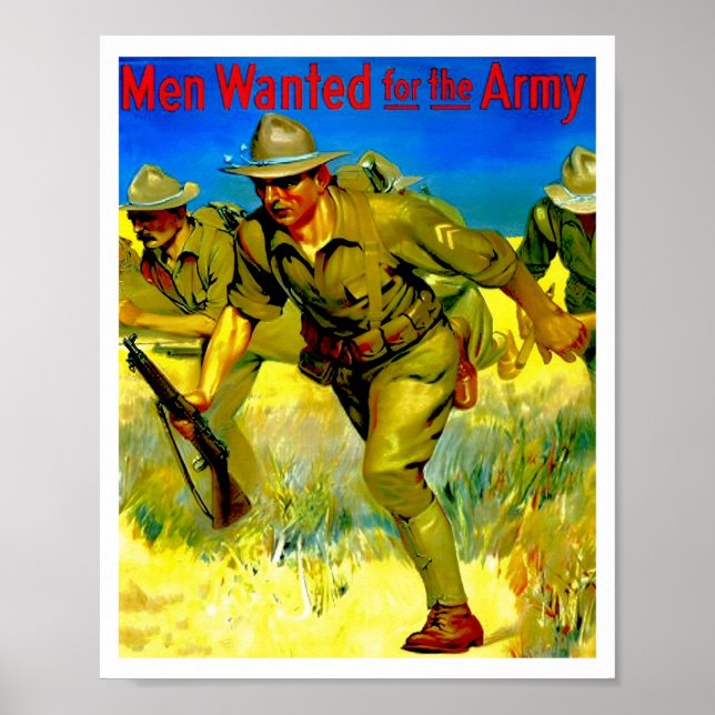 Marine Recruiting Wanted For The Army Poster (Front)