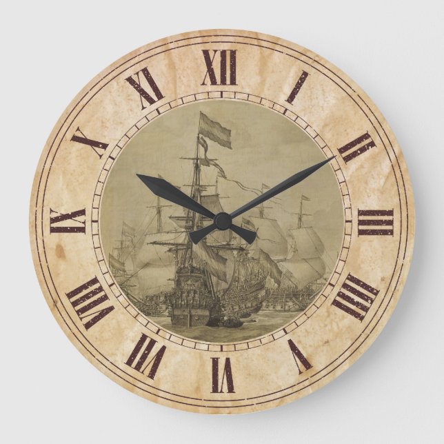 Marine Scene Large Clock (Front)