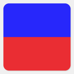 Marine Signal Flag: Letter "E" (Echo) Square Sticker