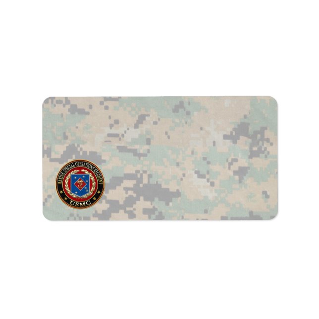 Marine Special Operations Regiment (MSOR) [3D] Label (Front)