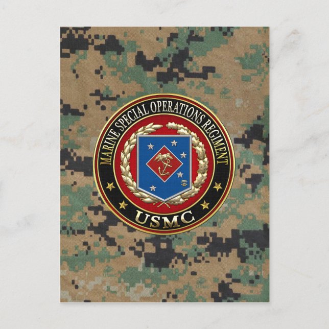 Marine Special Operations Regiment (MSOR) [3D] Postcard (Front)
