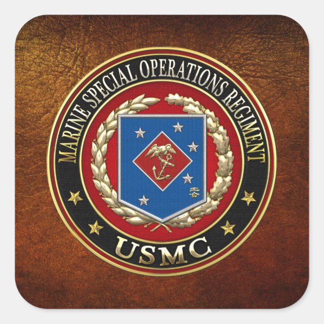Marine Special Operations Regiment (MSOR) [3D] Square Sticker (Front)