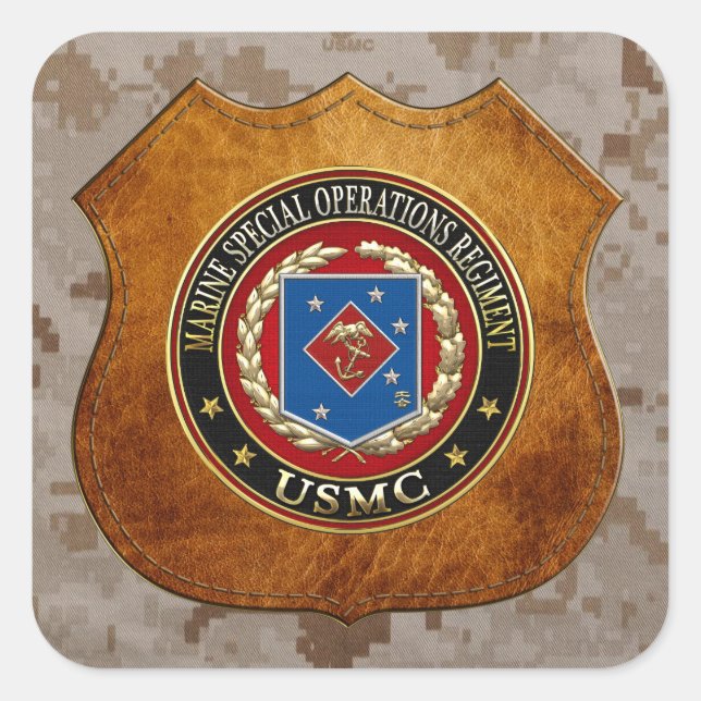 Marine Special Operations Regiment (MSOR) [3D] Square Sticker (Front)