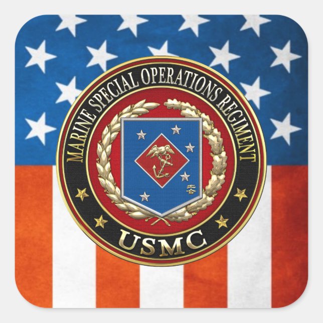 Marine Special Operations Regiment (MSOR) [3D] Square Sticker (Front)