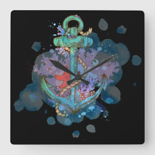 Marine Square Wall Clock
