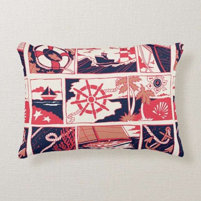 Marine story decorative cushion (Front)