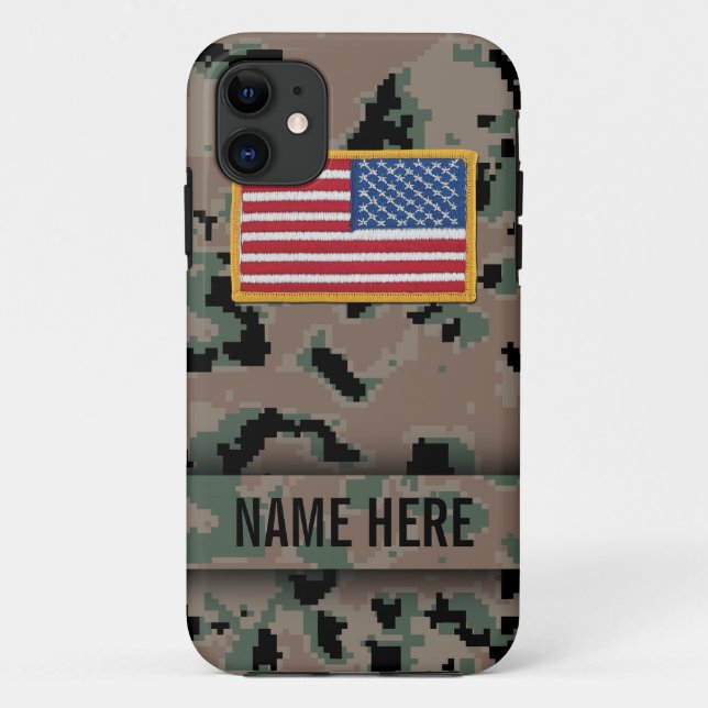 Marine Style Digital Camouflage Case (Back)