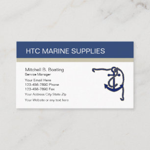 Marine Supply Business Cards