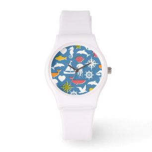 Marine Symbols Pattern Watch