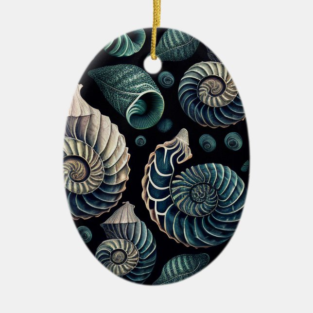 Marine Treasures Ceramic Ornament (Front)