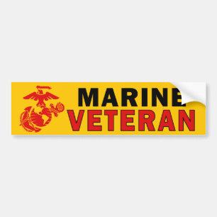 Marine Veteran Bumper Sticker