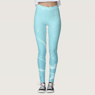 Marine Vibes Abstract Leggings