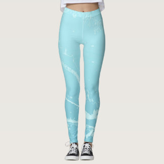 Marine Vibes Abstract Leggings