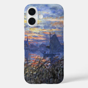 Marine View with a Sunset by Claude Monet iPhone 16 Case